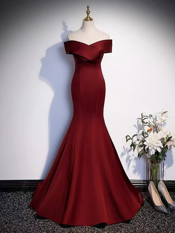 red black mermaid prom dresses Chic High Low Red Mermaid Prom Dresses With Hand Made Flowers Applique  Strapless