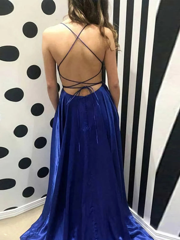 royal blue prom dress open back Backless Prom Dresses,royal Blue Prom Dress,backless Formal Gown,open Back Prom Dresses,open Backs Evening Gowns,formal Gown For Teens