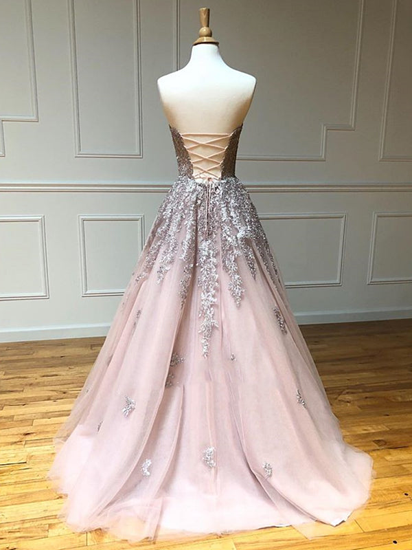 Long Lace Prom Dresses with Corset Back, Long Lace Formal Evening Grad - shegown Long Lace Prom Dresses with Corset Back, Long Lace Formal Evening Grad - shegown