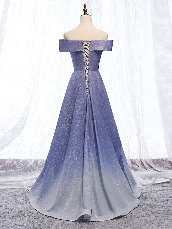 Off the Shoulder Purple Ombre Long Prom Dresses, Off Shoulder Purple Formal Dress, US 16 / Purple as Pics / With Rush+$19.99 Off the Shoulder Purple Ombre Long Prom Dresses, Off Shoulder Purple Formal Dress, US 16 / Purple as Pics / With Rush+$19.99