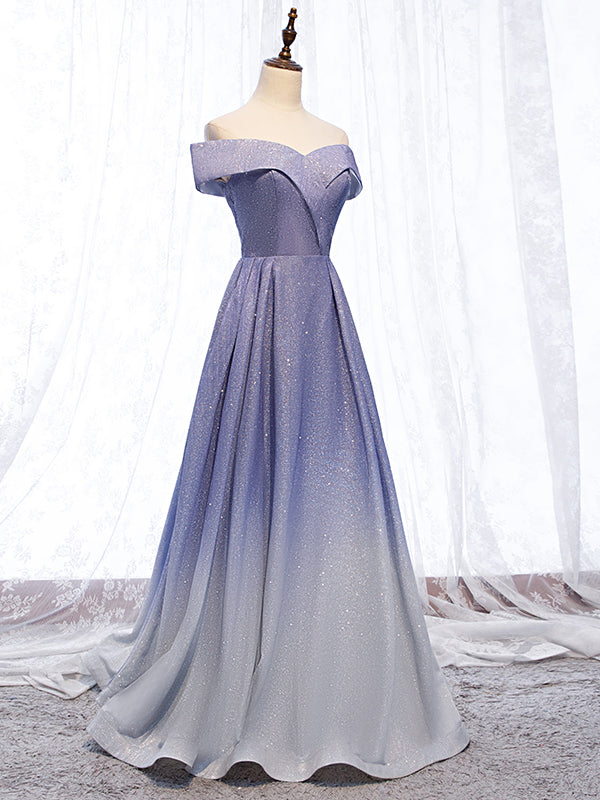 Off the Shoulder Purple Ombre Long Prom Dresses, Off Shoulder Purple Formal Dress, US 16 / Purple as Pics / With Rush+$19.99 Off the Shoulder Purple Ombre Long Prom Dresses, Off Shoulder Purple Formal Dress, US 16 / Purple as Pics / With Rush+$19.99