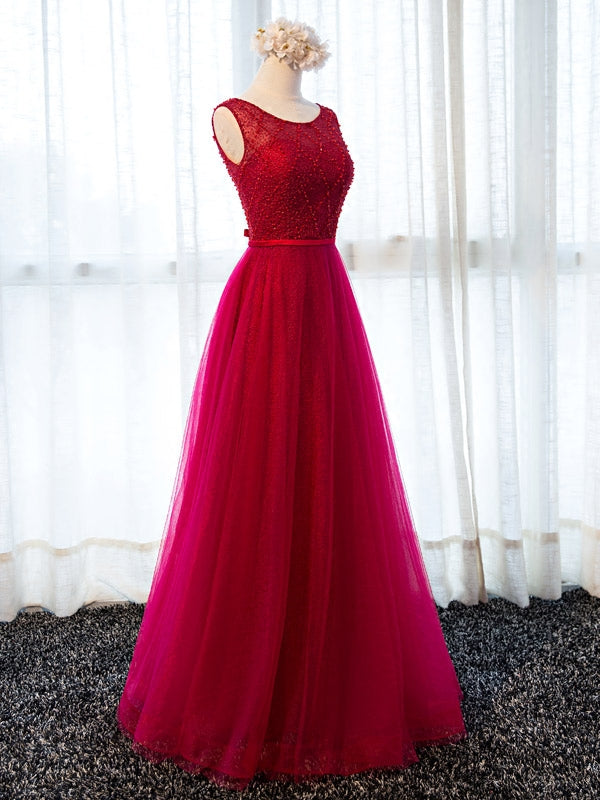 bridesmaid wine red dresses Wine Red Burgundy Chiffon Bridesmaid Dress Prom Dress Strapless Beaded