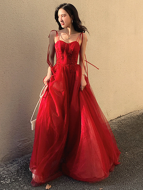 Spaghetti Straps Burgundy Floral Prom Dresses, Wine Red Long Formal Evening Dresses, Custom Size / Burgundy as Pics / No Rush Spaghetti Straps Burgundy Floral Prom Dresses, Wine Red Long Formal Evening Dresses, Custom Size / Burgundy as Pics / No Rush