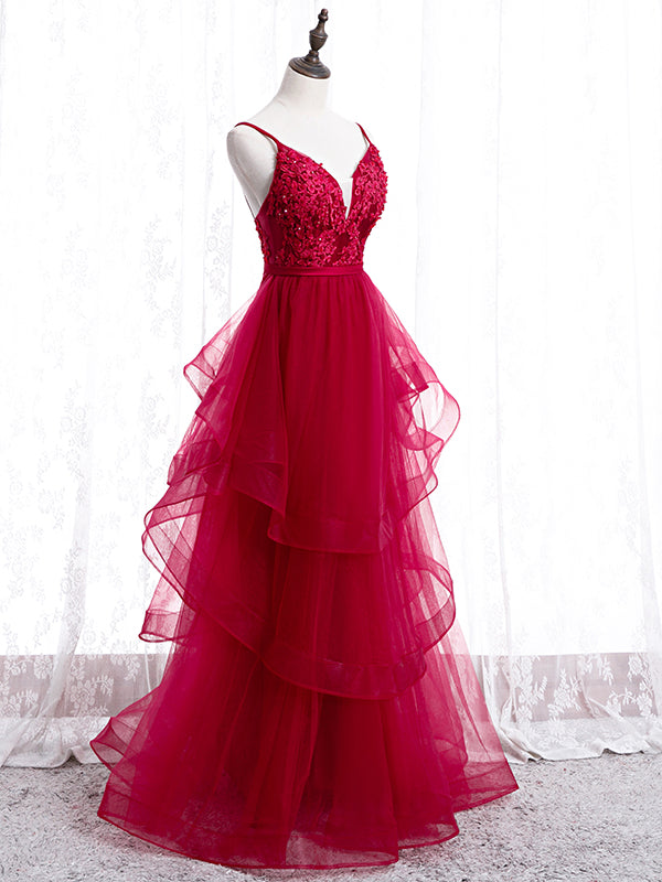 red wine lace prom dress Sexy Elegant Prom Dresses, Wine Red Evening Dress,mermaid Evening Gowns,burgundy Prom Dress,lace Prom Dress,high Quality Graduation