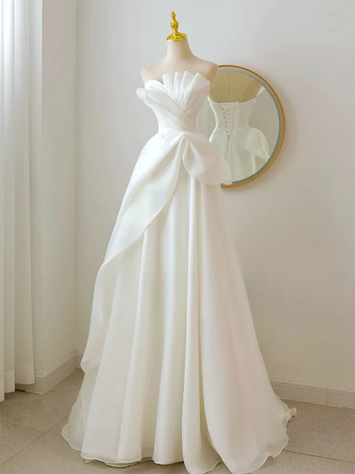 A Line White Wedding Dresses, A Line White Prom Formal Dresses - shegown A Line White Wedding Dresses, A Line White Prom Formal Dresses - shegown