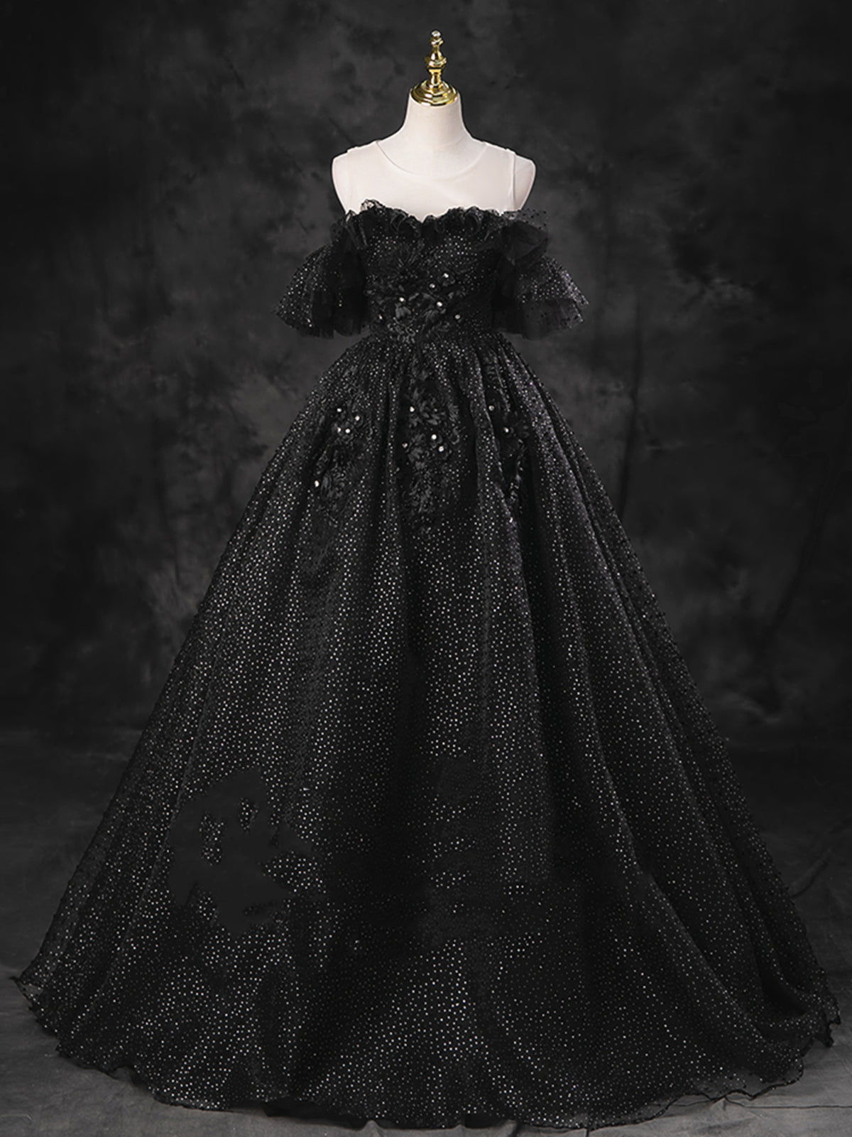long lace formal black evening dress product info and reviews A-Line Sleeve Prom Dresses With Train, Lace Black Even abcprom and black Dylan & Davids Long Lace