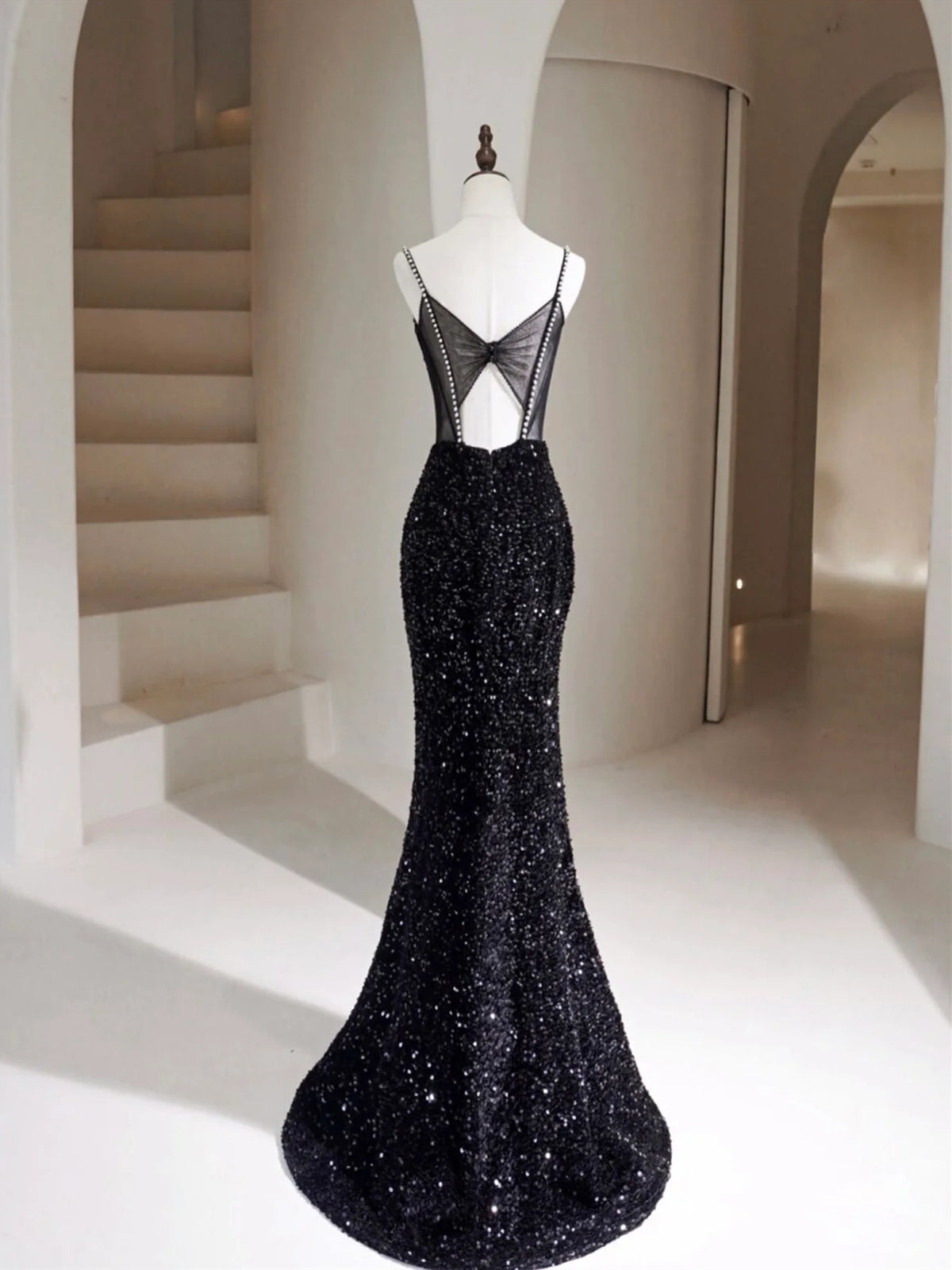 Black Mermaid Sequins Long Prom Dresses, Black Long Mermaid Formal Evening Dresses, US 4 / Custom Color / With Rush+$19.99 Black Mermaid Sequins Long Prom Dresses, Black Long Mermaid Formal Evening Dresses, US 4 / Custom Color / With Rush+$19.99