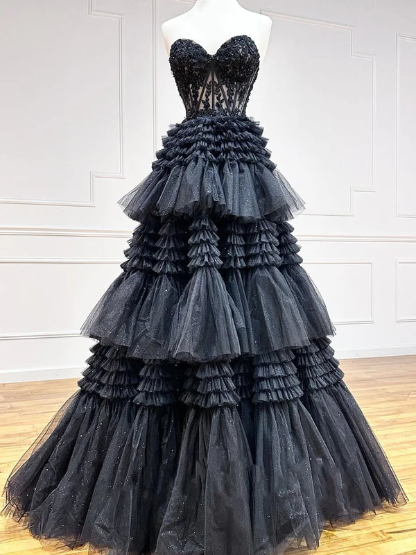 Black and Purple Dress