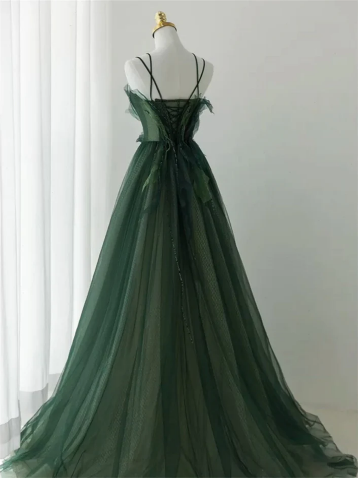Dark Green Floral Long Prom Dresses, Dark Green Floral Long Prom Dresses Dark Green Floral Long Prom Dresses, Dark Green Floral Long Prom Dresses