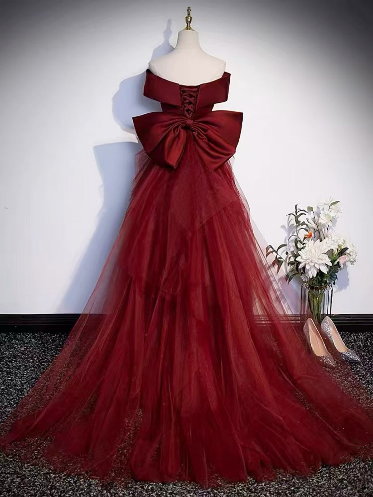 Mermaid Burgundy Black Long Prom Dresses, Wine Red Black Mermaid Long Formal Graduation Dresses, US 16 / Custom Color / No Rush Mermaid Burgundy Black Long Prom Dresses, Wine Red Black Mermaid Long Formal Graduation Dresses, US 16 / Custom Color / No Rush