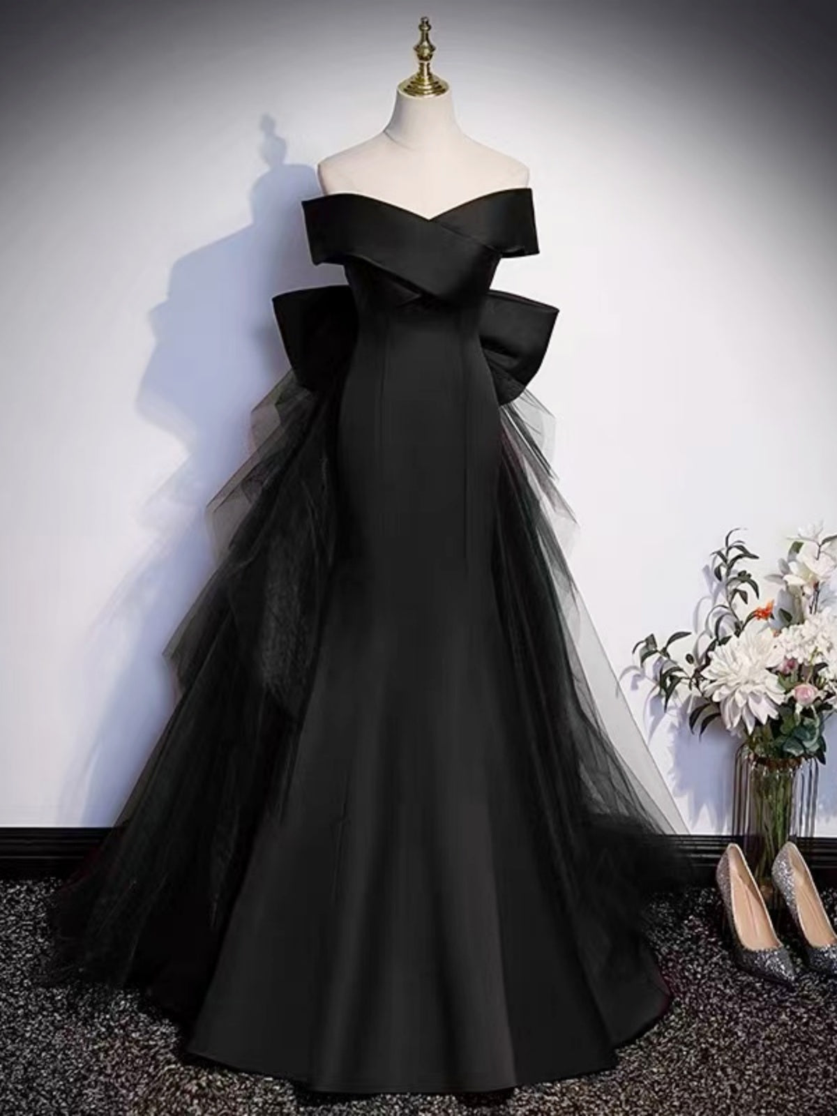 Mermaid Burgundy Black Long Prom Dresses, Wine Red Black Mermaid Long Formal Graduation Dresses Mermaid Burgundy Black Long Prom Dresses, Wine Red Black Mermaid Long Formal Graduation Dresses