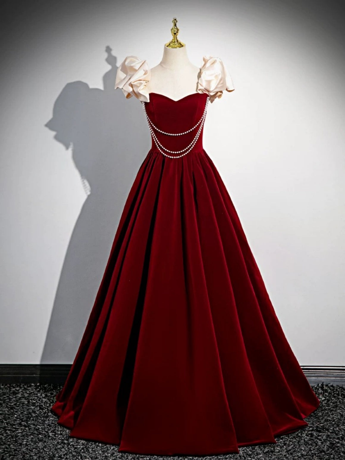 Off the Shoulder Burgundy Long Prom Dresses, Wine Red Off Shoulder Long Formal Evening Dresses
