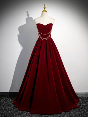 Off the Shoulder Burgundy Long Prom Dresses, Wine Red Off Shoulder Long Formal Evening Dresses