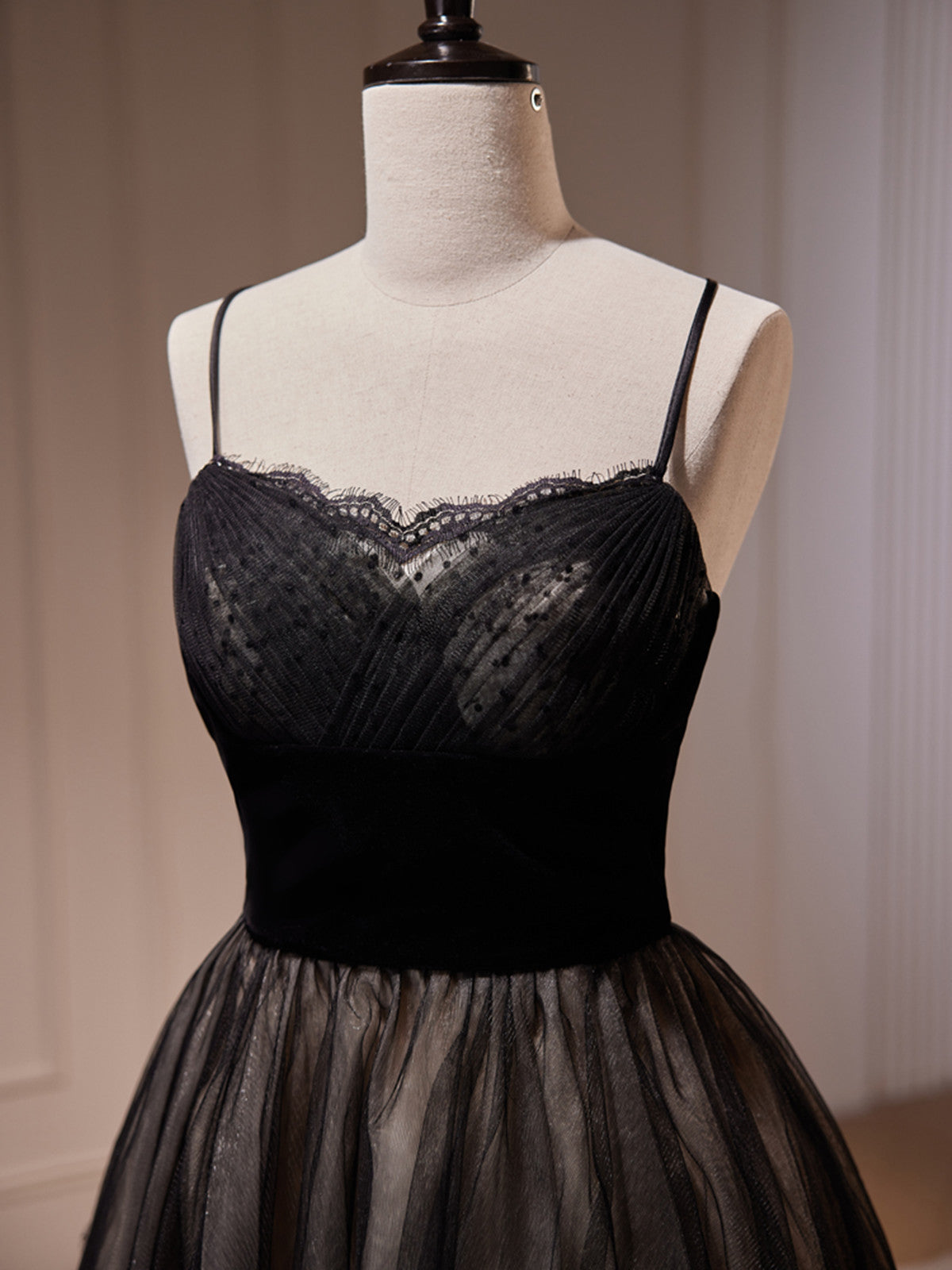 Short Black Lace Prom Dresses, Short Black Lace Formal Homecoming Dres - shegown Short Black Lace Prom Dresses, Short Black Lace Formal Homecoming Dres - shegown