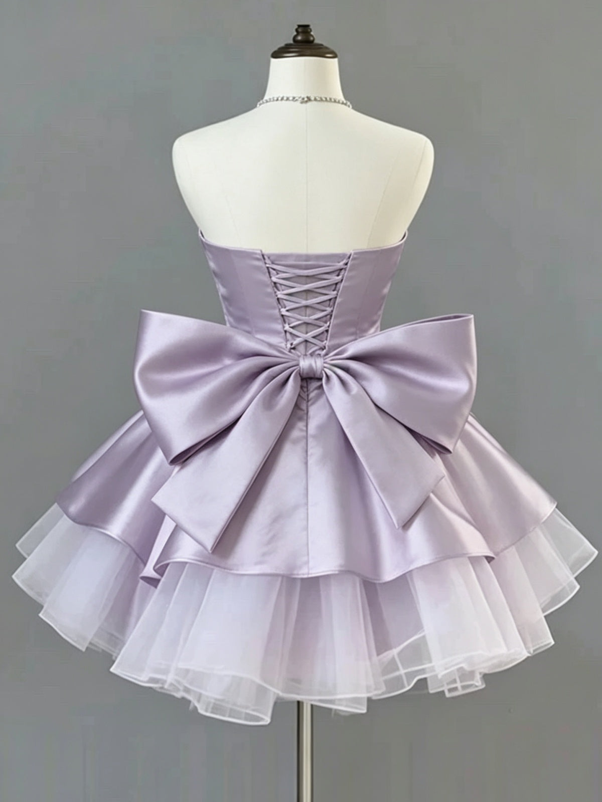 short strapless purple prom dress Strapless Short Royal Blue Champagne Purple Sequins Prom Dress, Short jbydress