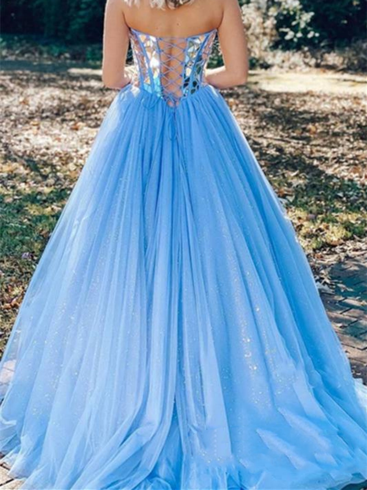 Sweetheart Neck Black Pink Blue Long Prom Dresses, Long Mirror Beaded Formal Evening Dresses Sweetheart Neck Black Pink Blue Long Prom Dresses, Long Mirror Beaded Formal Evening Dresses