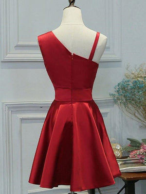 A Line Short Red Prom Dresses, Short Red Graduation Homecoming Dresses - shegown A Line Short Red Prom Dresses, Short Red Graduation Homecoming Dresses - shegown