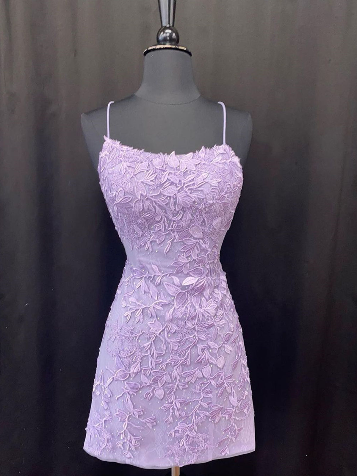 Backless Short Purple Prom Dresses, Open Back Short Purple Lace Graduation Homecoming Dresses, US 2 / Custom Color / No Rush Backless Short Purple Prom Dresses, Open Back Short Purple Lace Graduation Homecoming Dresses, US 2 / Custom Color / No Rush