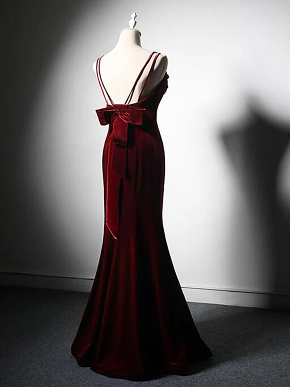 Burgundy Mermaid Long Prom Dresses, Wine Red Long Mermaid Formal Eveni - shegown Burgundy Mermaid Long Prom Dresses, Wine Red Long Mermaid Formal Eveni - shegown