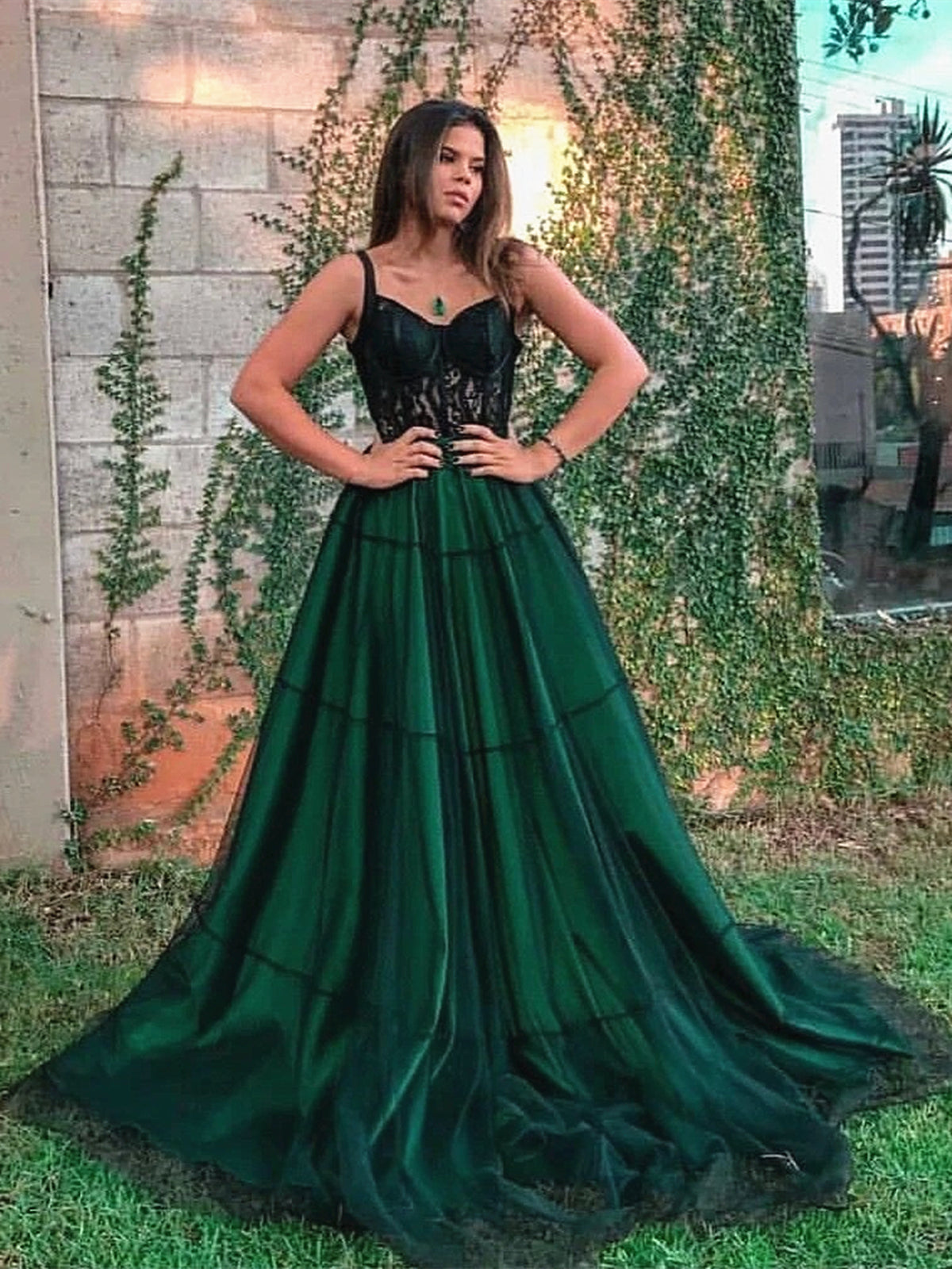 Dark Green Lace Prom Dresses Long, Dark Green Lace Formal Graduation Dresses Dark Green Lace Prom Dresses Long, Dark Green Lace Formal Graduation Dresses