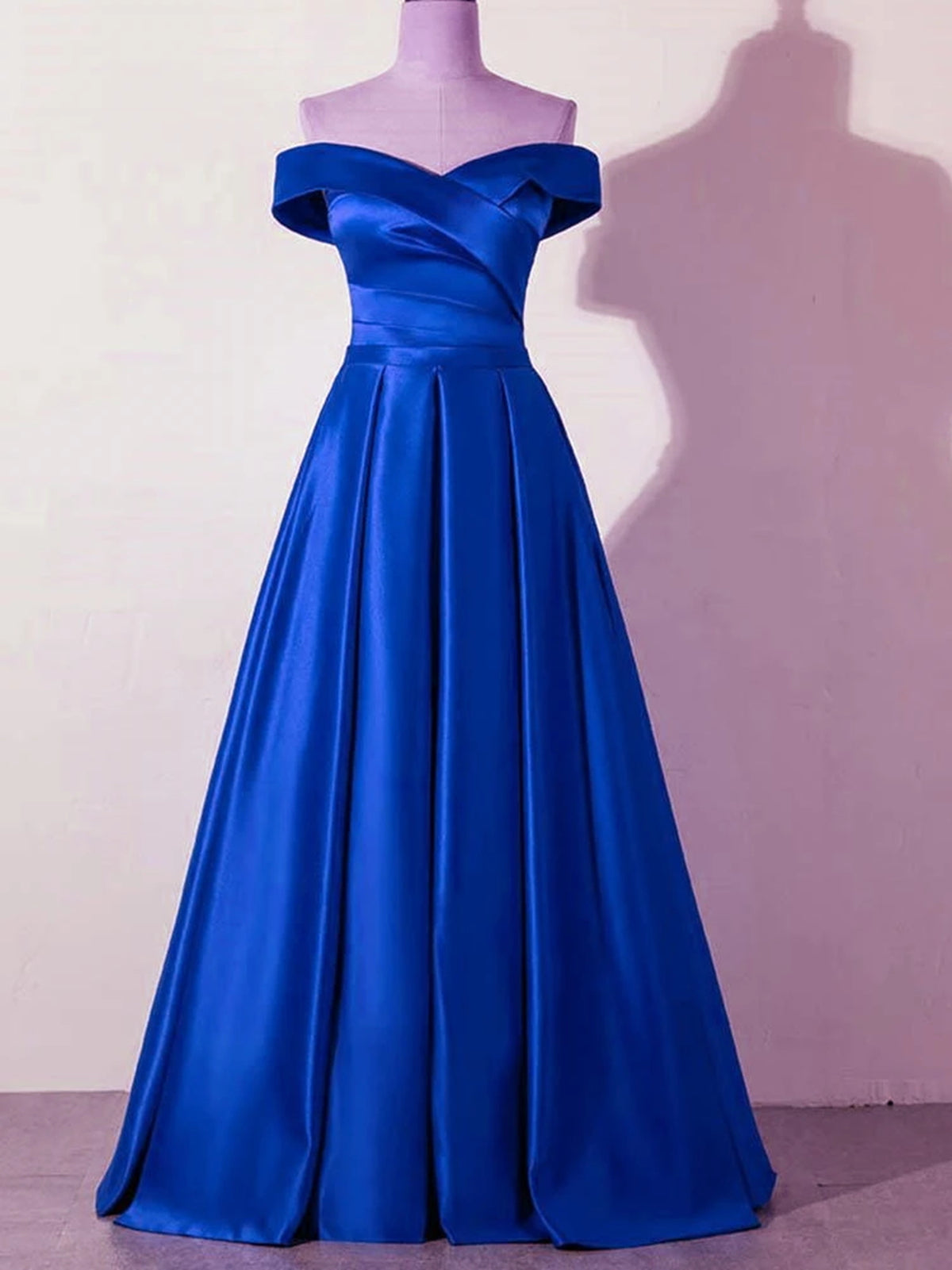 Off the Shoulder Yellow/Blue Satin Long Prom Dresses, Yellow/Blue Satin Formal Bridesmaid Dresses, US 6 / Custom Color / No Rush Off the Shoulder Yellow/Blue Satin Long Prom Dresses, Yellow/Blue Satin Formal Bridesmaid Dresses, US 6 / Custom Color / No Rush