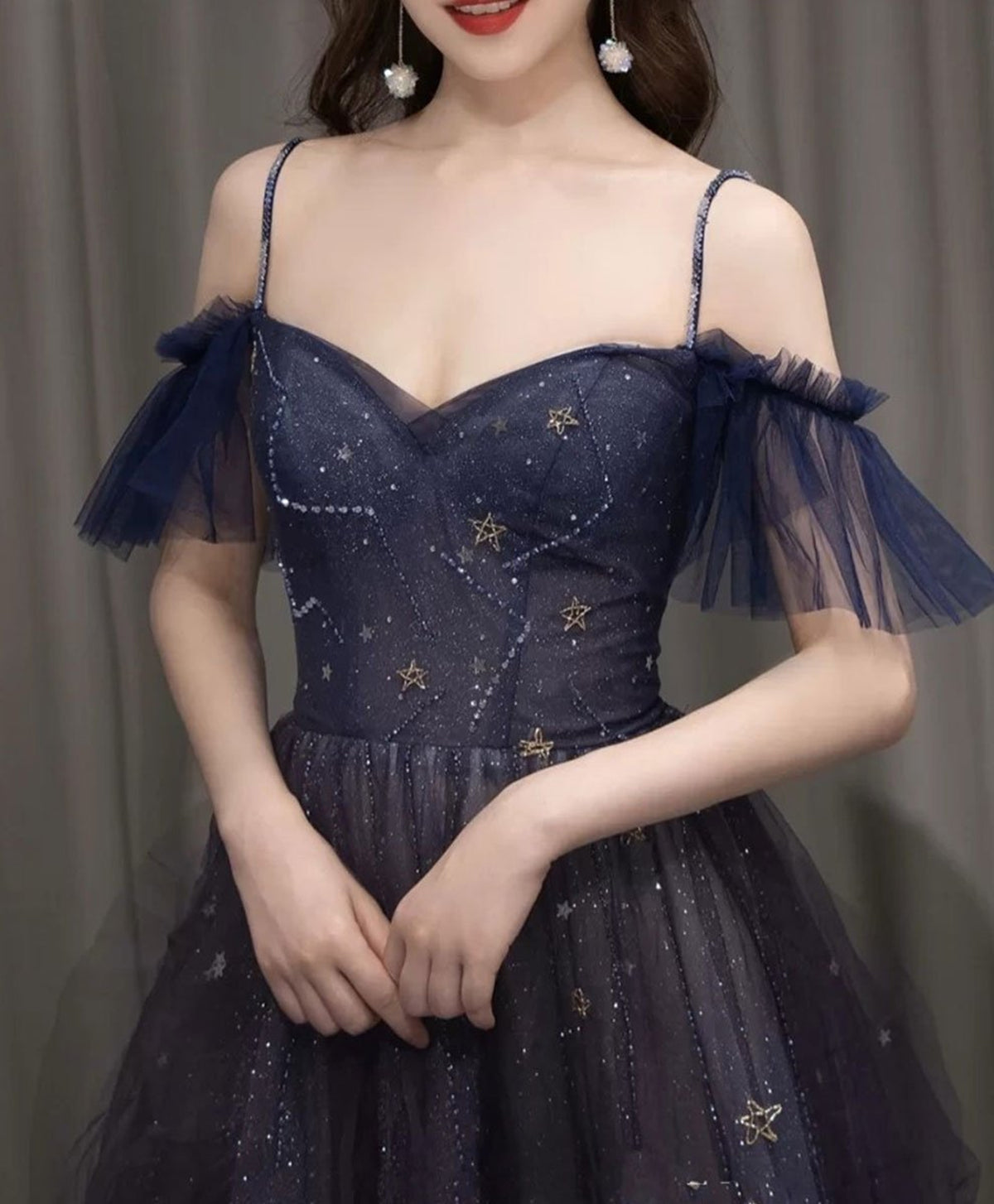 Off the Shoulder Blue Purple Ombre Tulle Prom Dresses, Blue Purple Ombre Formal Graduation Dresses, Custom Size / Purple as Pics / No Rush Off the Shoulder Blue Purple Ombre Tulle Prom Dresses, Blue Purple Ombre Formal Graduation Dresses, Custom Size / Purple as Pics / No Rush