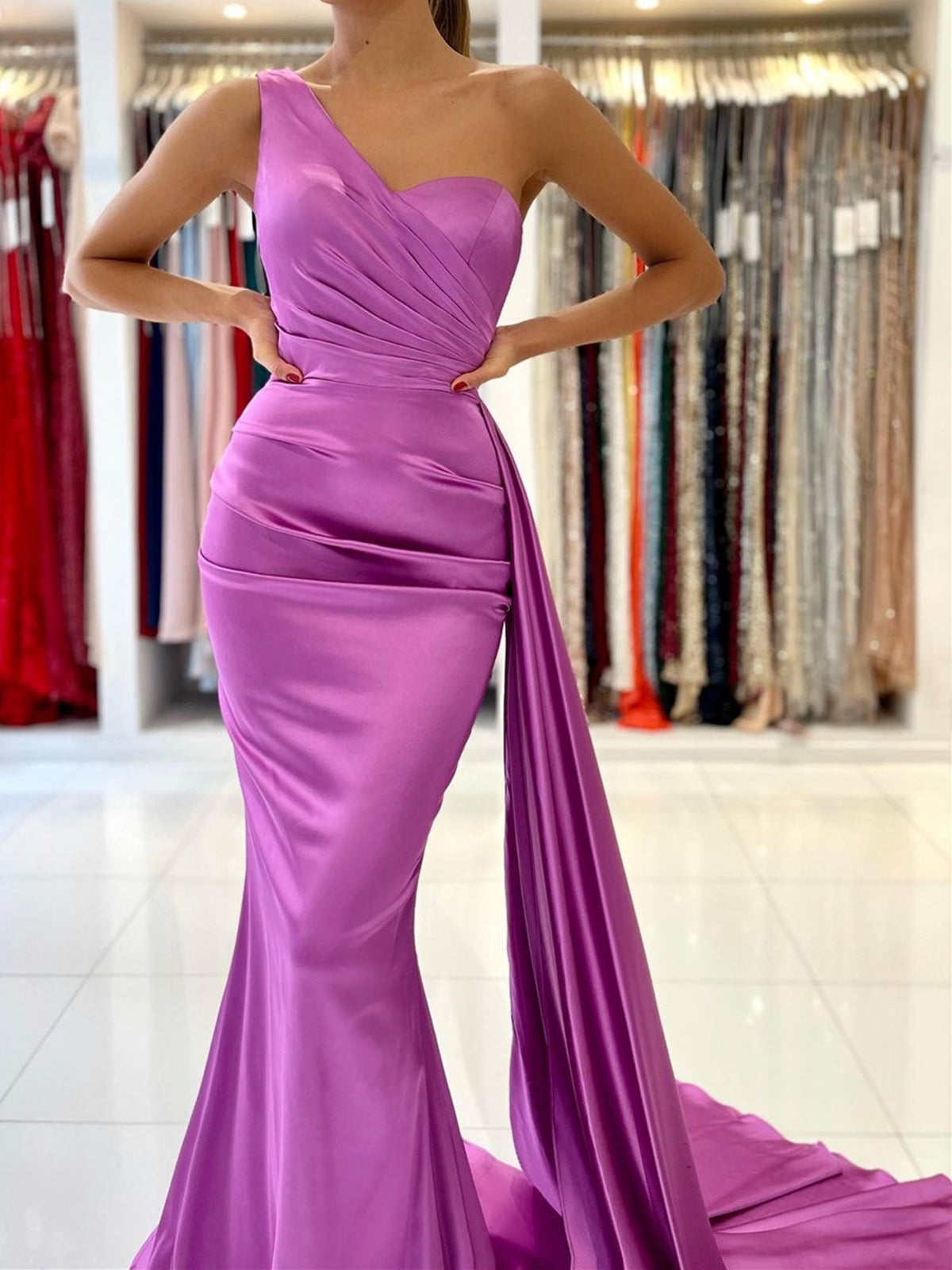 modest crystal evening dresses long purple beaded luxury sparkly elega –  inspirationalbridal