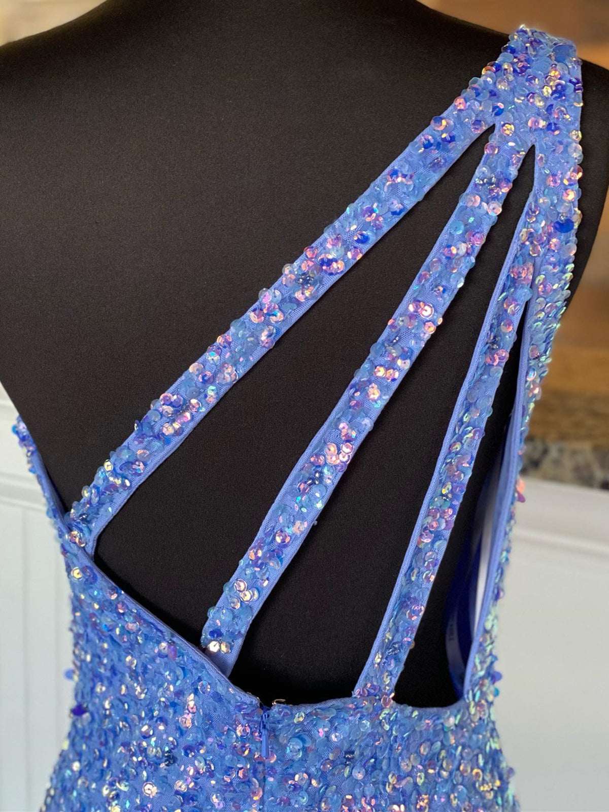 One Shoulder Purple Sequins Long Prom Dresses, One Shoulder Purple Lon - shegown One Shoulder Purple Sequins Long Prom Dresses, One Shoulder Purple Lon - shegown