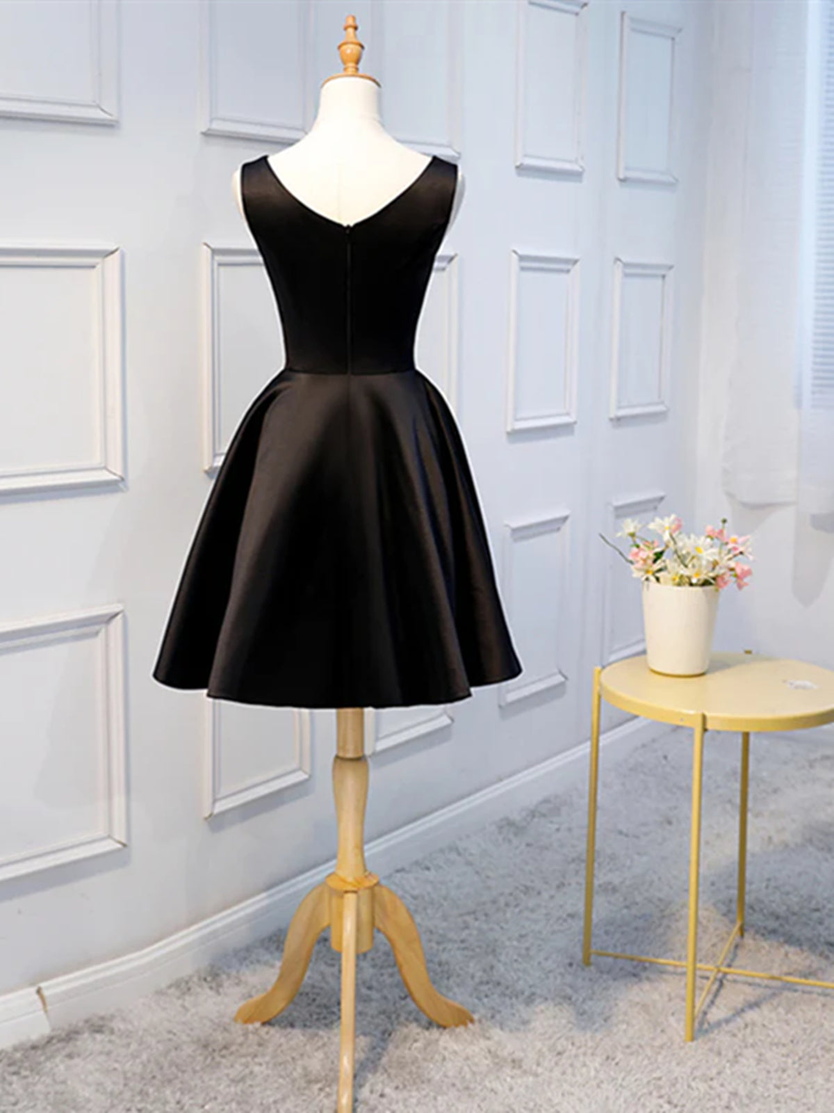 short black prom dress Short Black Prom Dresses, Black Short Formal Homecoming Dresses, US 12 / Custom Color / With Rush+$19.99