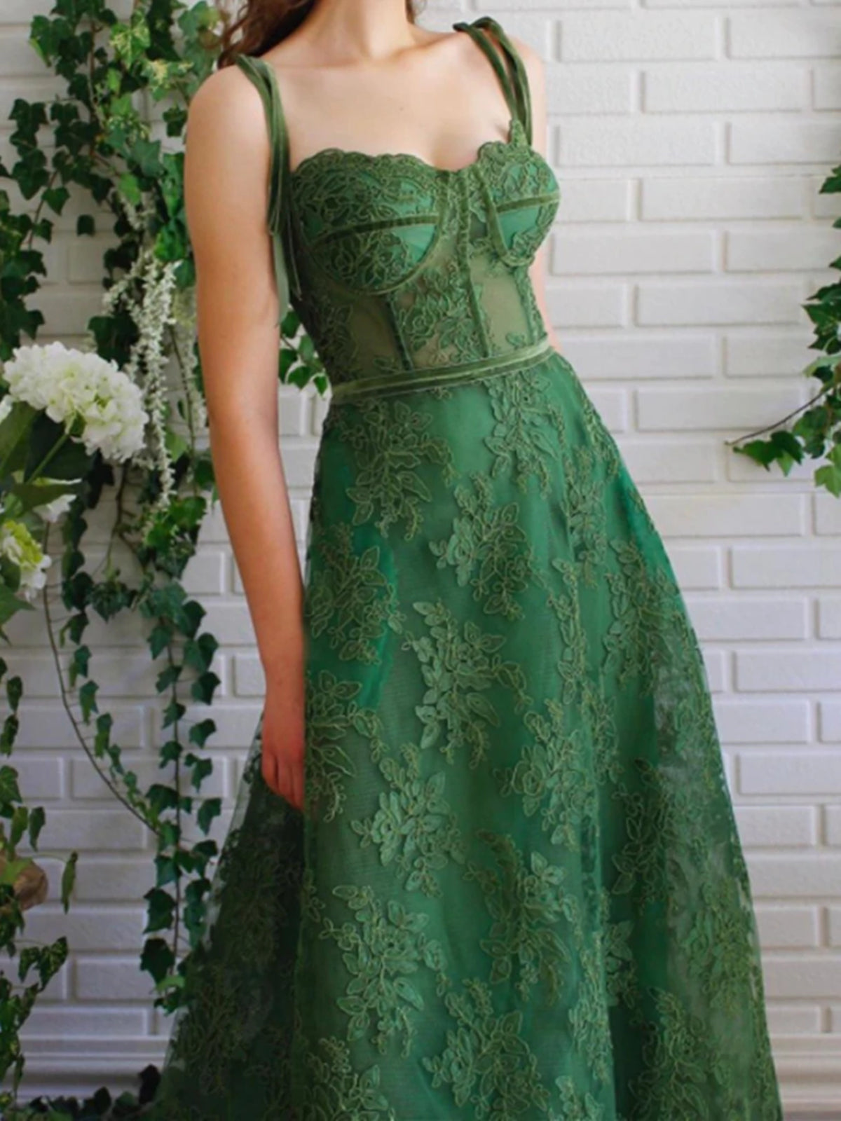 Sweetheart Neck Dark Green Lace Prom Dresses, Green Lace Long Formal Graduation Dresses, US 12 / Custom Color / No Rush Sweetheart Neck Dark Green Lace Prom Dresses, Green Lace Long Formal Graduation Dresses, US 12 / Custom Color / No Rush