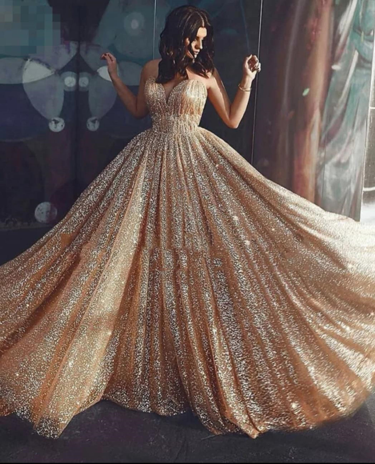 V Neck Backless Champagne Prom Dresses, Open Back Champagne Lace Forma - shegown V Neck Backless Champagne Prom Dresses, Open Back Champagne Lace Forma - shegown